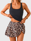 Emoswim - Tankini Badeanzug für Damen Bauchweg Zweiteilige Bademode High Waist Tanktop mit Baderock