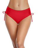 Emoswim - Flattering Side Tie Bikini Bottom For Ladies-Red