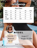 Emoswim - Damen Badeanzug Sport Verstellbare Träger Bademode Colorblock Gerippter High-Cut Badeanzug
