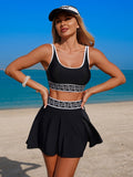 Emoswim - Women's Tankini Swimsuits Two Piece Bathing Suit Modest Swim Skirt Sports Swim Suits
