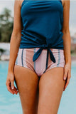 Emoswim - Vorne gebundener Blouson Tankini-Set