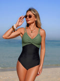 Emoswim - Women's One Piece Swimsuit Sexy Twist Front Tummy Control Bathing Suit