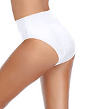 Emoswim - Women's Cheeky High Waisted V Cut Bikini Bottoms-White