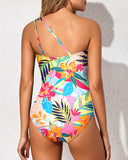 Emoswim - One-Shoulder Badeanzug für Damen Bauchweg Bademode