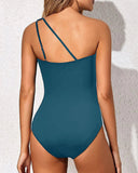 Emoswim - One-Shoulder Badeanzug für Damen Bauchweg Bademode