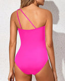 Emoswim - One-Shoulder Badeanzug für Damen Bauchweg Bademode